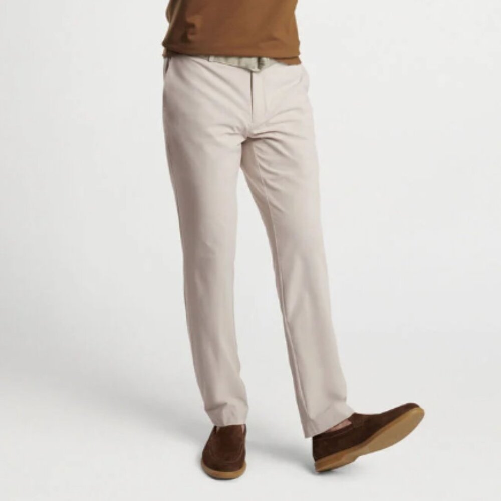Peter Millar Men 38x34 Crown Crafted Surge Performance Golf Trouser Khaki